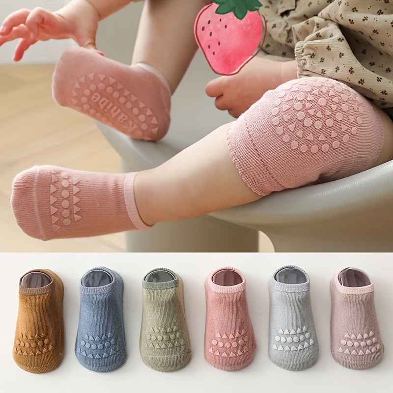 2-Piece Set Baby Knee Pads and Floor Socks for Crawling