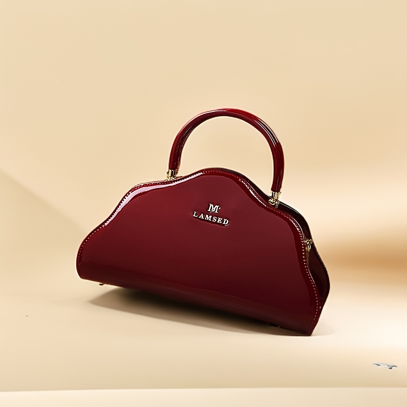 Fashionable Women's Shoulder Bag, Painted Cowhide Crossbody Bag with Adjustable Strap