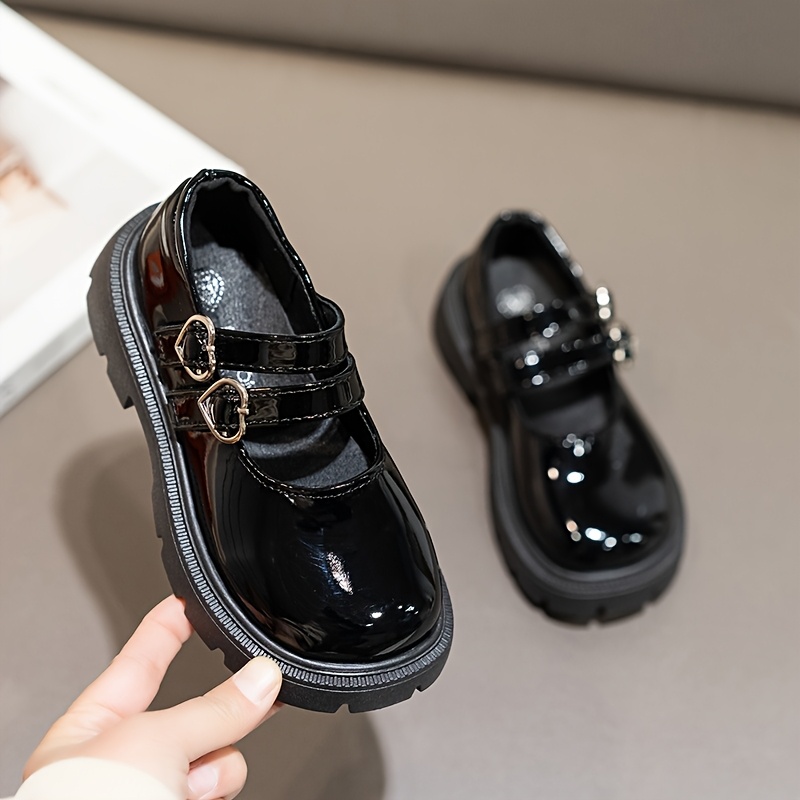 big girl black dress shoes Girls' Shoes Princess Flat Shoes Mary Jane Dress Shoes Ballet Flats   Chiximaxu