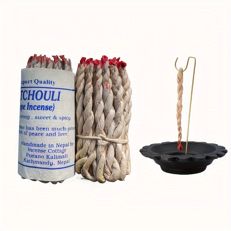 

40 Pcs Rope Incense Bundle - Traditional Handmade Tibetan Herbal Aromatherapy For Meditation & With , , And - Manufactured Wood, No Feathers