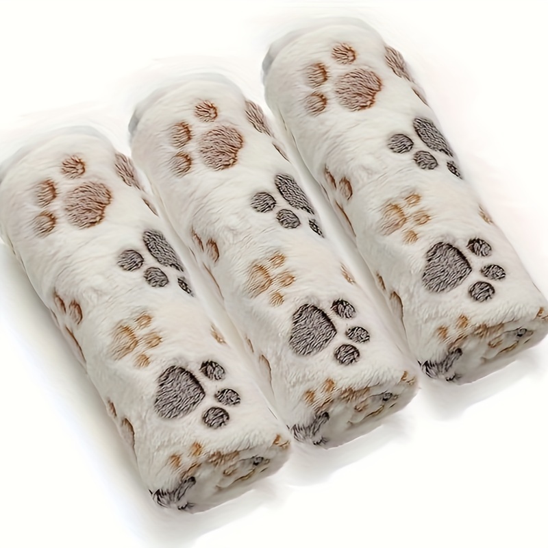 Three-pack Soft Flannel Pet Blankets - Machine Washable, Suitable For , Ideal For Small To Large Cats And Dogs