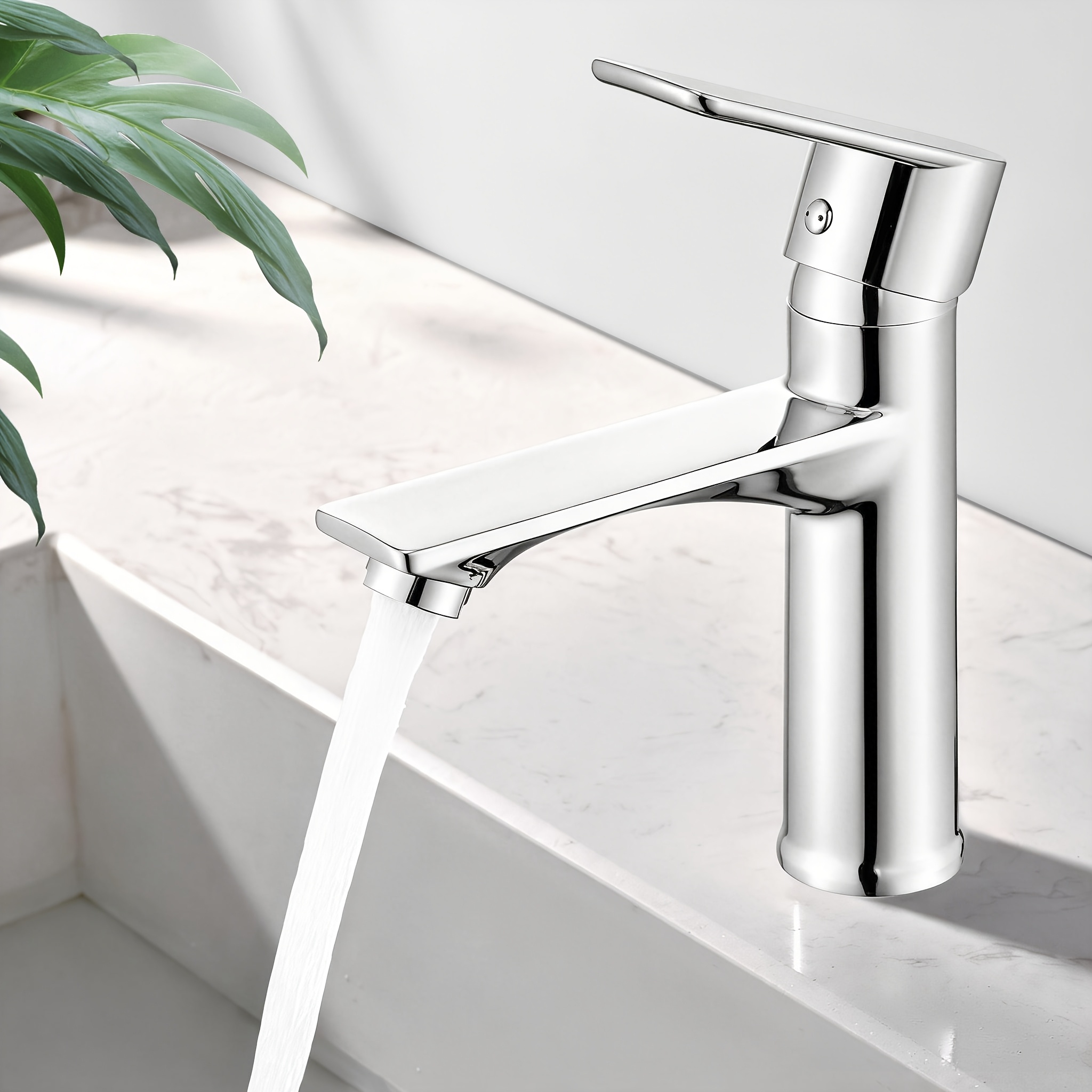 Faucet Bathroom Chrome, Washbasin Faucet Bathroom, Faucet Mixer Tap, Washbasin Faucet Single Lever Mixer Bathroom, Washbasin Faucets Sus304