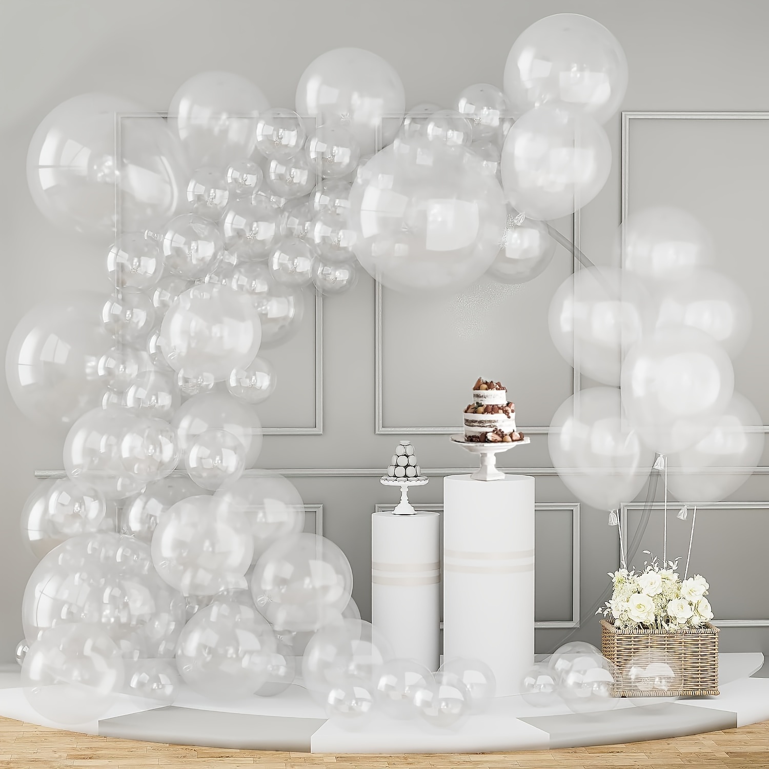 Clear Balloons With Lights - Temu