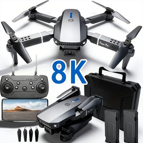 8 professional obstacle avoidance dual folding rc fixed height remote control one click return one click landing large control with 2 batteries 6800mah ultra long