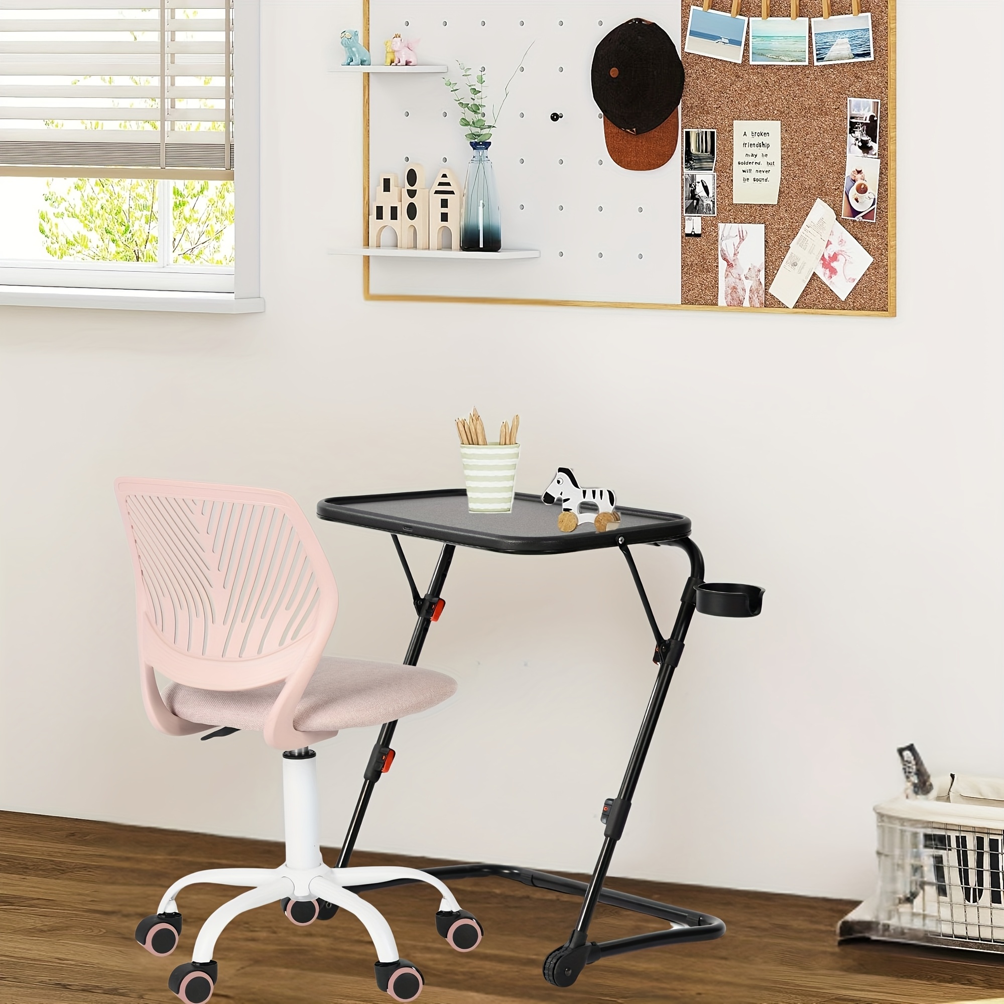 Ergonomic Chair Folding Chair With Laptop Table 1+1 Portable