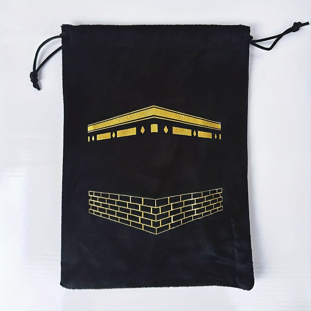 Image of Gift For Her/him 5pcs Black Gift Bags Hajj Mubarak Umrah Mubarak Happy Eid Ramadan Kareem Decoration Hajj Congratulation Keepsake Celebration Present Thank You Welcome Sign