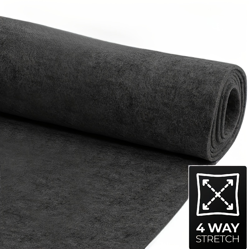 TEMU Revêtement de tapis intérieur universel en tissu non tissé, coupé, tissu élastique extensible à 4 voies, convient aux voitures familiales, aux