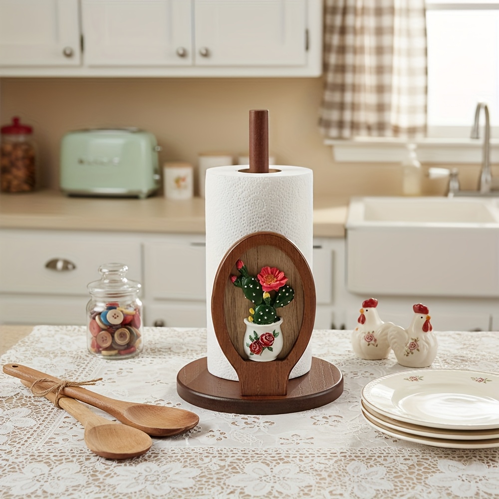 Image of 1 Paper Towel Holder, A Stylish Kitchen Roll Stand That Requires No Electricity, Perfect For Parties, Home, And Office Use, Making It An Gift For Cooking Lovers