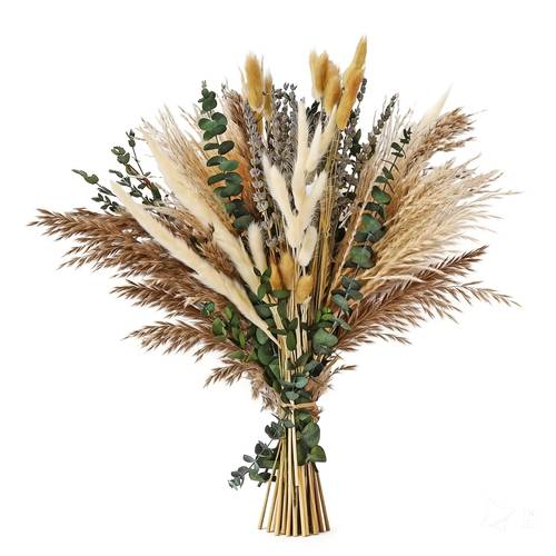 green pampas grass boho bouquet exquisite lavender and eucalyptus dried flower arransynthetic gemstoneents for western boho decor rustic flowers for your bohemian home bedroom and wedding table decor