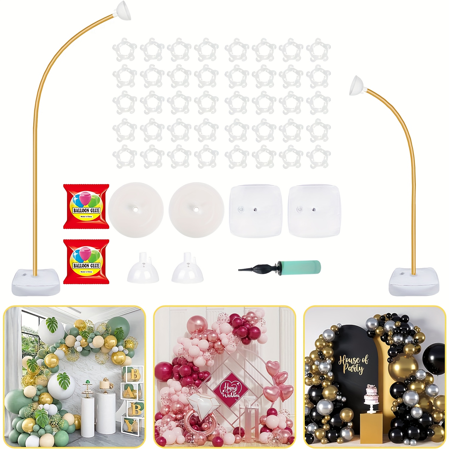 

7.5ft & 6ft Stand, Free Bending Kit, Half Stand , Stand Kit For Easter Decorations