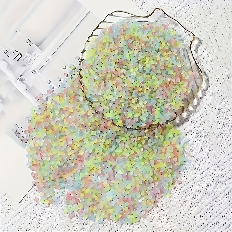 Image of 4600pcs/bag, 0.25 Of Luminous Sand In Garden Sand, Single Diameter 0.195 Inch Mini Decoration, Aquarium Artificial Luminous Stone, Potted Decorative Stone, Potted Plants, Succulent Plants, Decoration