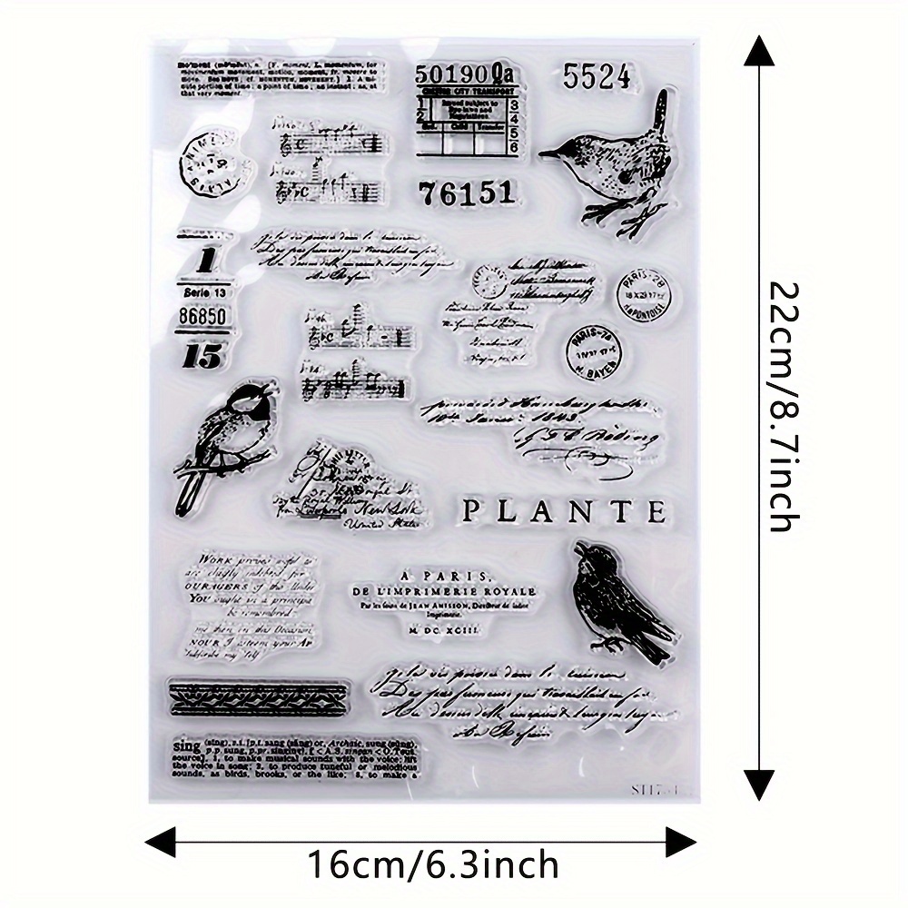 Image of Frame& Bird Song Clear Stamps And Metal Cutting Dies, Set Template Mould Art Decoration, For Diy Craft Making Card Photo Album