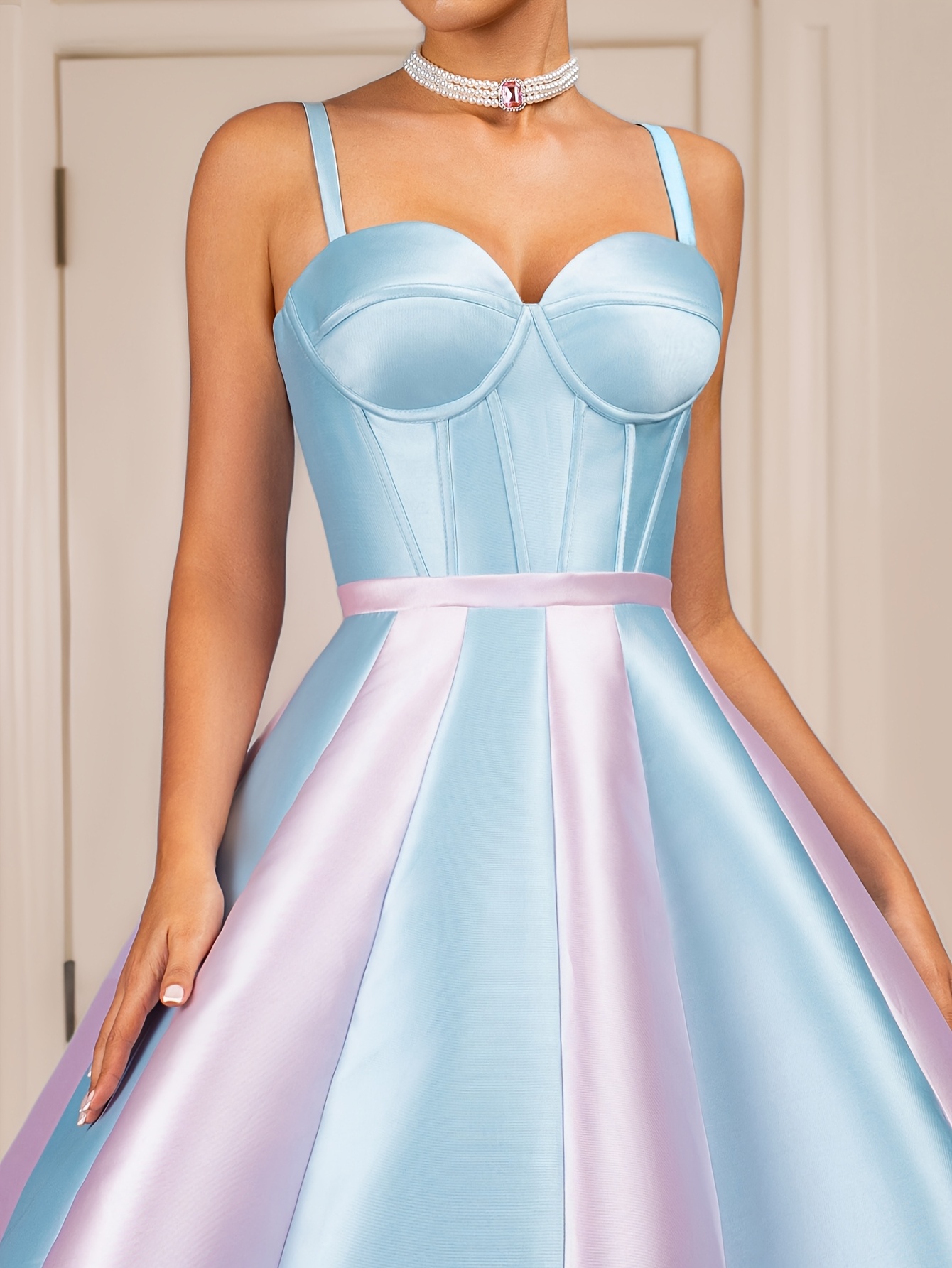 princess polly baby blue dress elegant strapless peplum gown pastel long evening