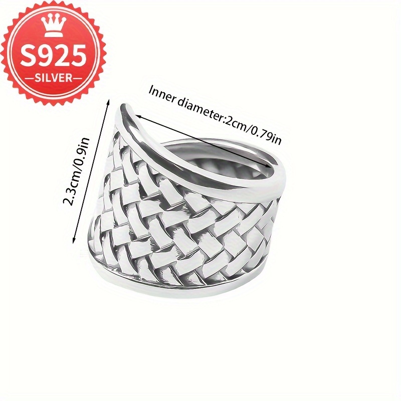 Hypoallergenic Personality Woven Ring Large Version Large Size Index Finger Ring