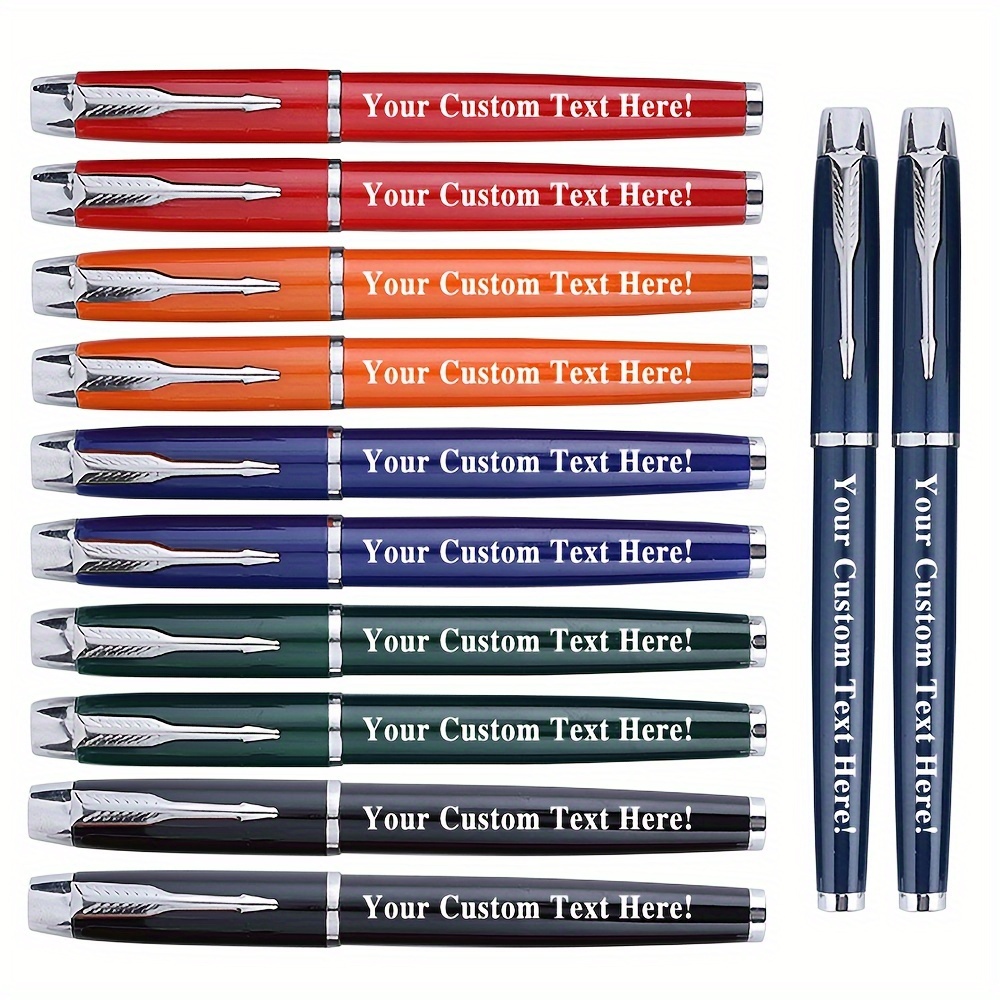 

12 Personalized Pens: Custom Engraving, Smooth Writing, Touch Screen Compatible, , Company Customization, Personal Customization, Store Customization - Suitable For Gifts, Promotions And Business,