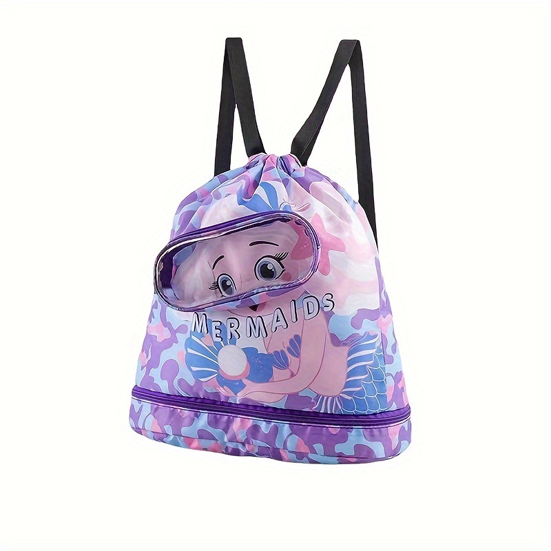 

Cute Cartoon Lightweight Swimming Storage Bag, Beach Storage Drawstring Backpack