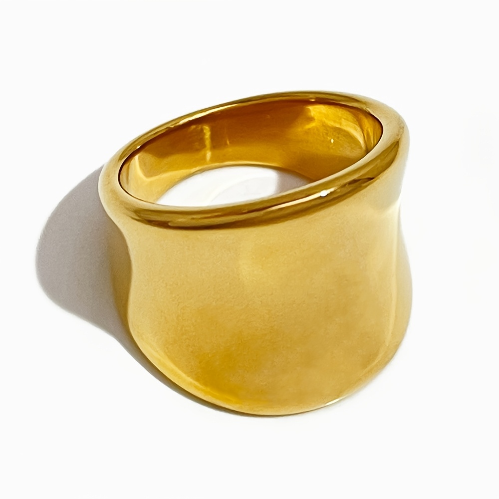 Silvery Plated Polish Ring for Women