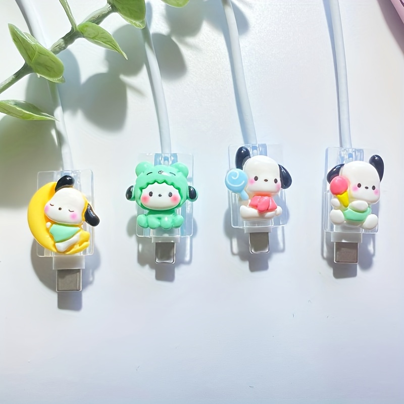 

4pcs Cute Silicone Phone Charger Cord Protectors - Usb Cable Saver Accessories