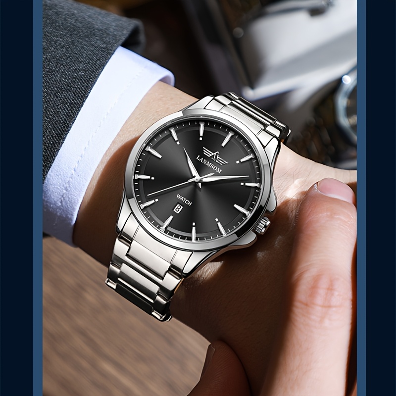 Stylish Stainless Steel Trendy Multifunctional Watch