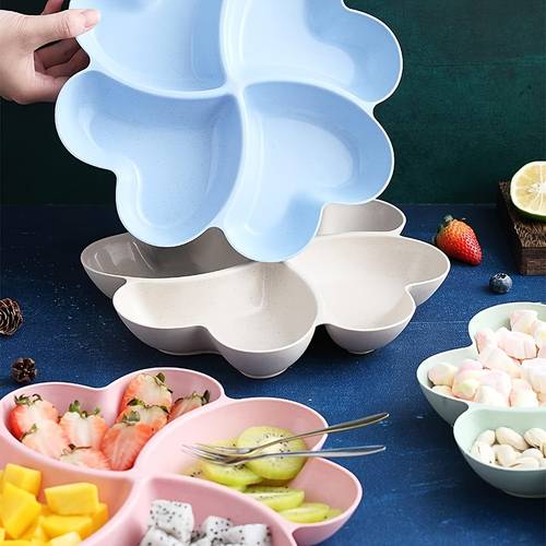 tray tray wheat straw appetizer tray 4 section cake tray dessert tray condiment tray snack tray fruit tray candy bar heart shaped tray