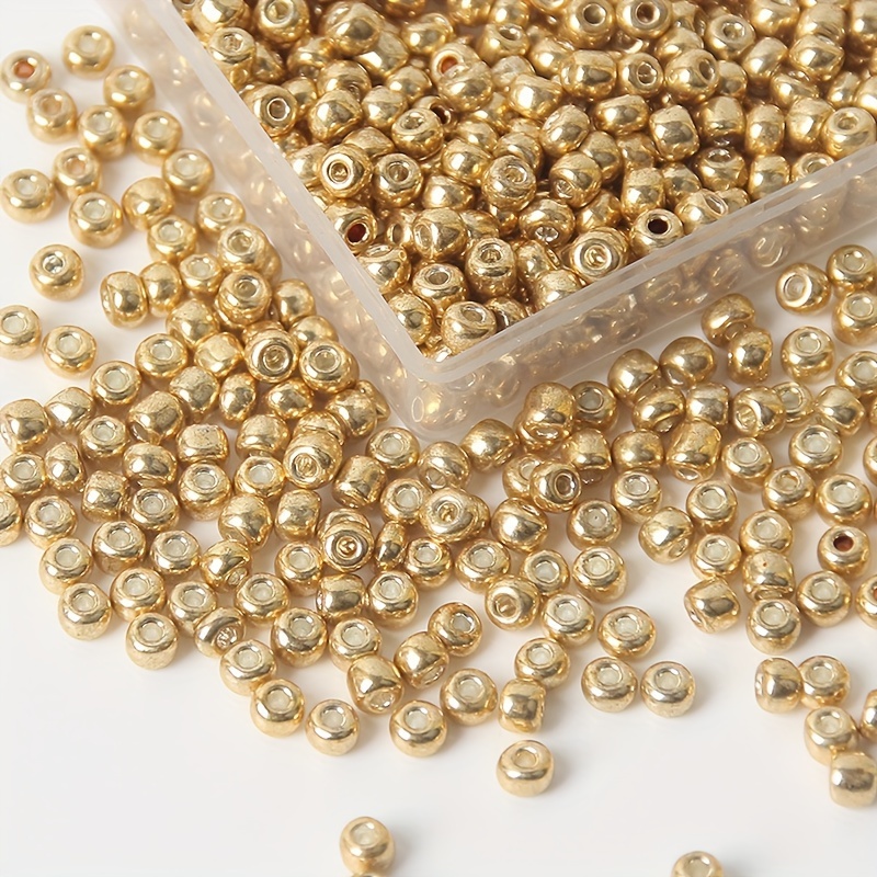 

[customer ] 1000/150pcs Golden And Silvery Rice Beads Loose Beads Handmade Bead Stitch Beads Diy Braided Bracelet Necklace Hairpin Accessories Materials