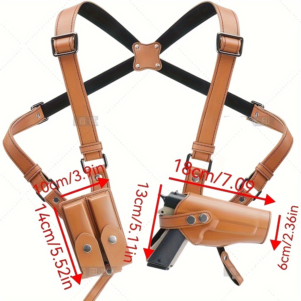 Premium Vertical Concealed Carry Shoulder Holster Suspenders Temu