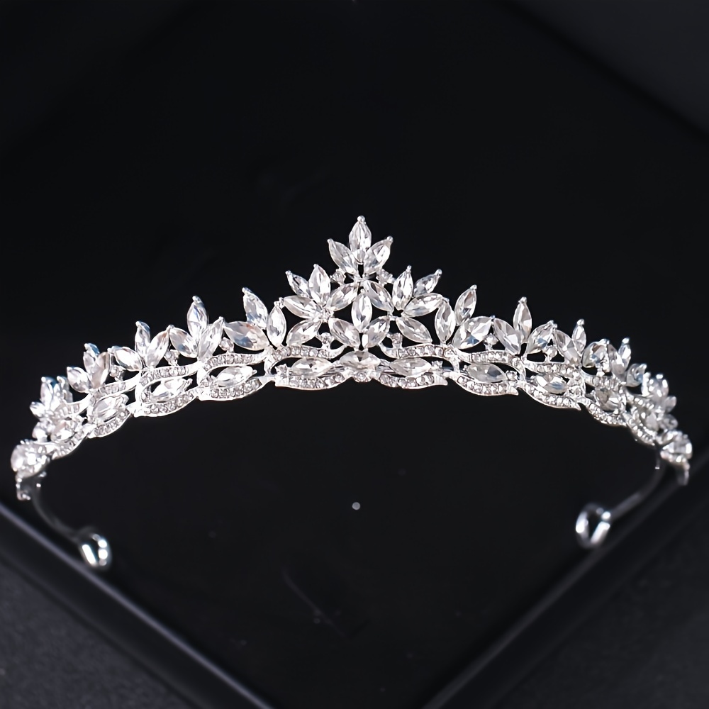 Image of Elegant Tiaras And Crowns For Parties, Featuring Rhinestones, Perfect For And Weddings. A Beautiful Headband Accessory For Brides, Making It An Ideal Gift