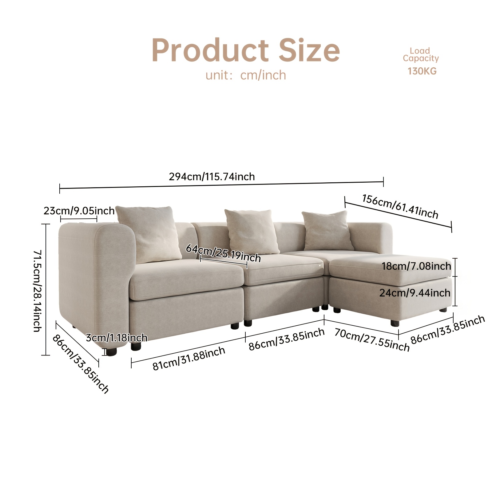 Fabric Sofa, Velvet Sectional Sofa, 2-Seat Sofa For Living Room, L-Shaped Sofa, Convertible Sofa With Cushions, Modern Simplicity Loveseat Sofa, Removable Sofa Cover Space Spring Cushions And Solid Wood Frame, Easy To Install, Apartment, Home, Guyii