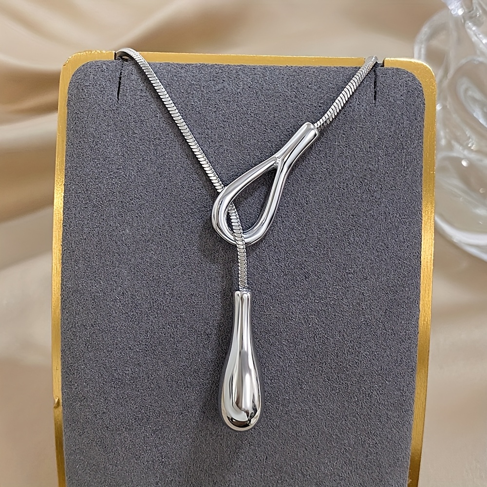 TEMU 1pc Stylish Golden Snake Bone Chain Pendant Necklace For Women Men Party Jewelry Additions Stainless Steel Necklace, Valentine's Day Gift
