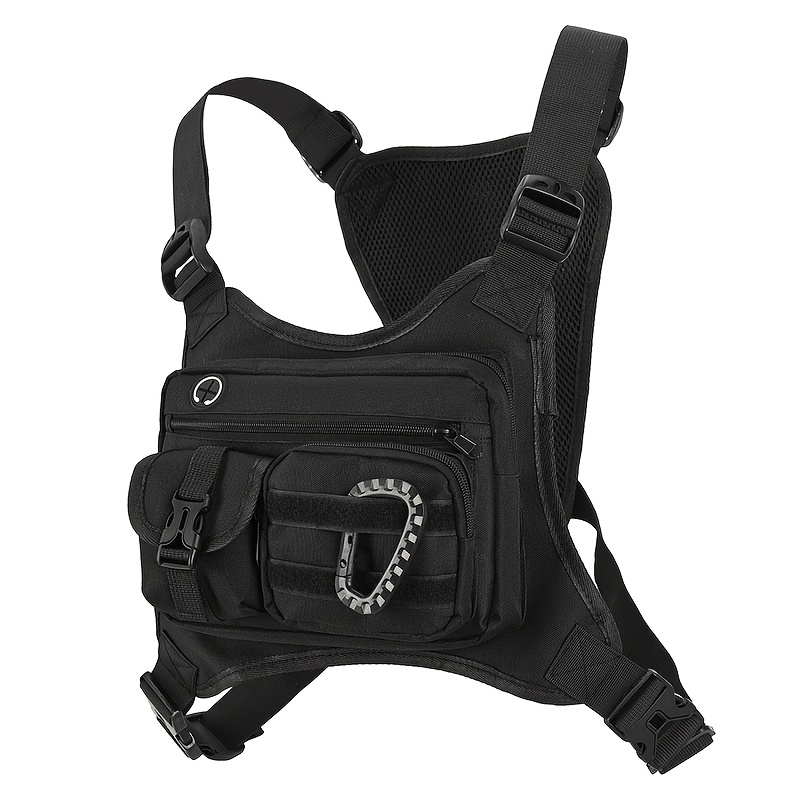 Unisex Tactical Chest Bag | Men's Sling Backpack With Adjustable Shoulder Strap, Multi-, Durable Zippered Storage, Ideal For Running, Hiking, Fishing, Sports, And Exercise