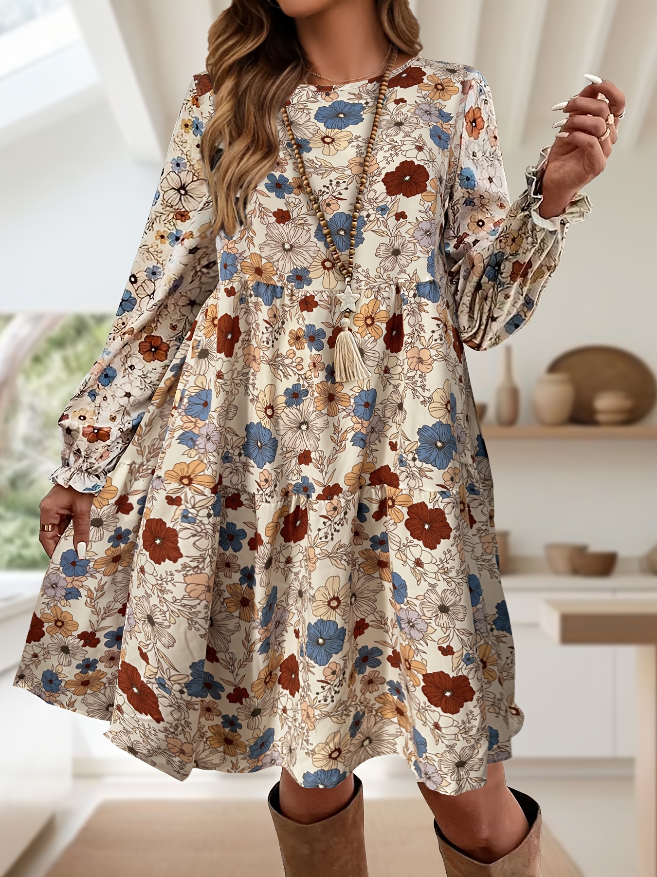 plus size new arrival size womens dress floral - Temu Mauritius