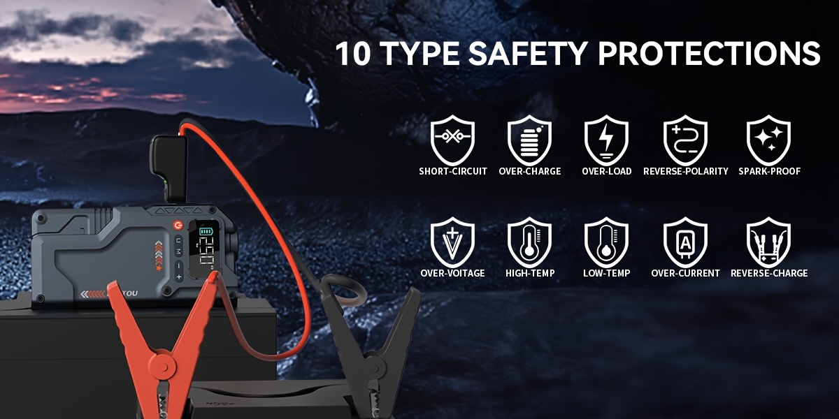 5000a car portable wireless car air compressor jump starter with air compressor battery jump starter portable   5000a car battery charger portable for 12v 8 5  7 0l   usb   led emergency car additions Product details 0