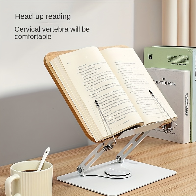 

1pc Rotating Lifting Book Wooden Reading Bracket