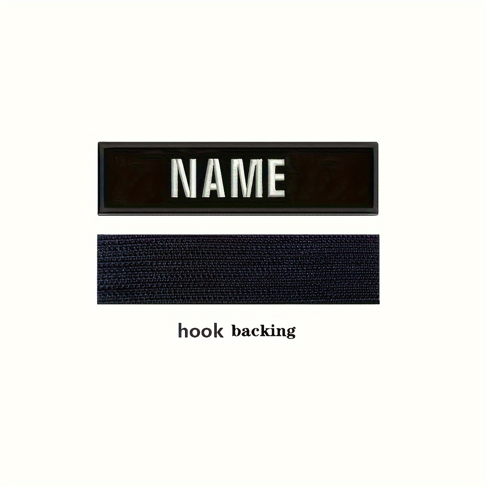 1pc 3x1 Inch Customizable Men's Embroidered Patch With Text In Color, Durable Embroidery Craft, For Clothing, Jackets, Hats, And Backpacks