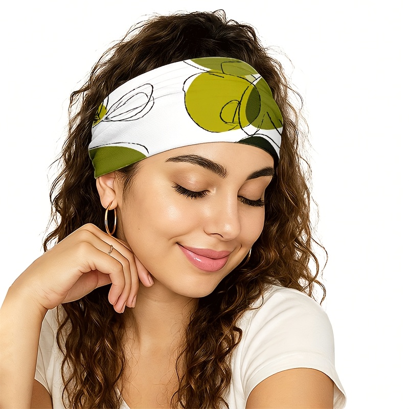 TEMU Nouveau Serre-tête à Motif à et à , pour Yoga / Salle de Sport / Course / Vélo, Voyage / Sorties / Plage, Antidérapant / Nouée / Chaud et