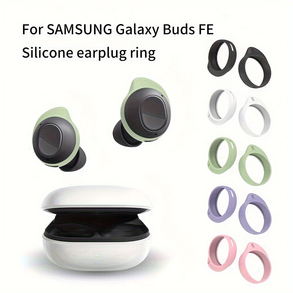 

5 Pairs/1 Set Compatible With Samsung Buds Fe Wireless Earphone Silicone Earbud Tips, , Minimalist And Stylish, Included