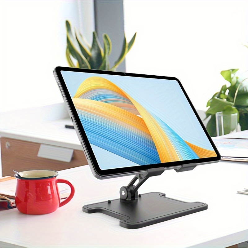 

Adjustable & Foldable Tablet Stand - Multi-angle Height Clamp Design For Computers And Accessories, Abs Material