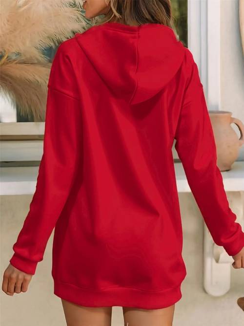 womens casual hooded sweatshirt 2026 autumn new product long sweatshirt hoodie figure comfortable and breathable fabric printed with believe