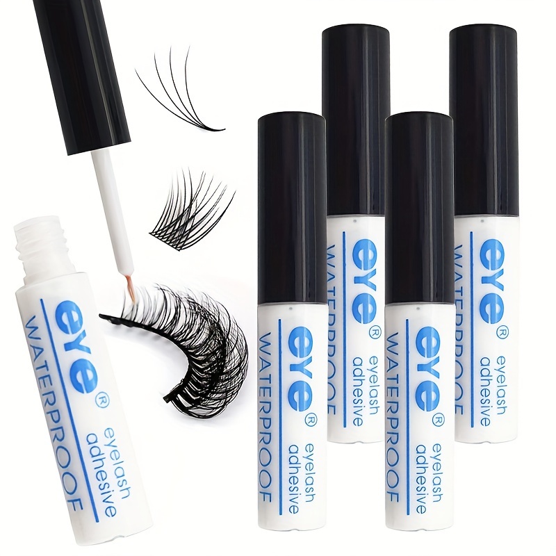 Image of This Pack Of 4 Quick-drying Eyelash Glues Is Strong, Waterproof, And Provides Long-lasting Without Irritation. Latex-free And Suitable For Eyelash Extensions With Ultra-