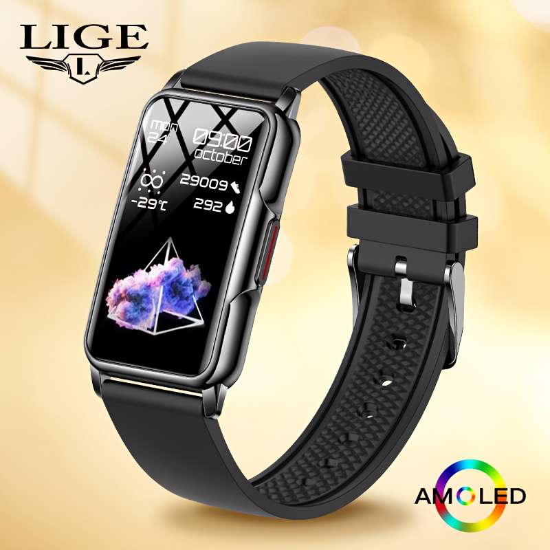   applicable to students durable smartwatch with 1 47 inch curved full   message notification low power comsumption chip long   monitoring sport   multifunctional sport smart bracelet 0