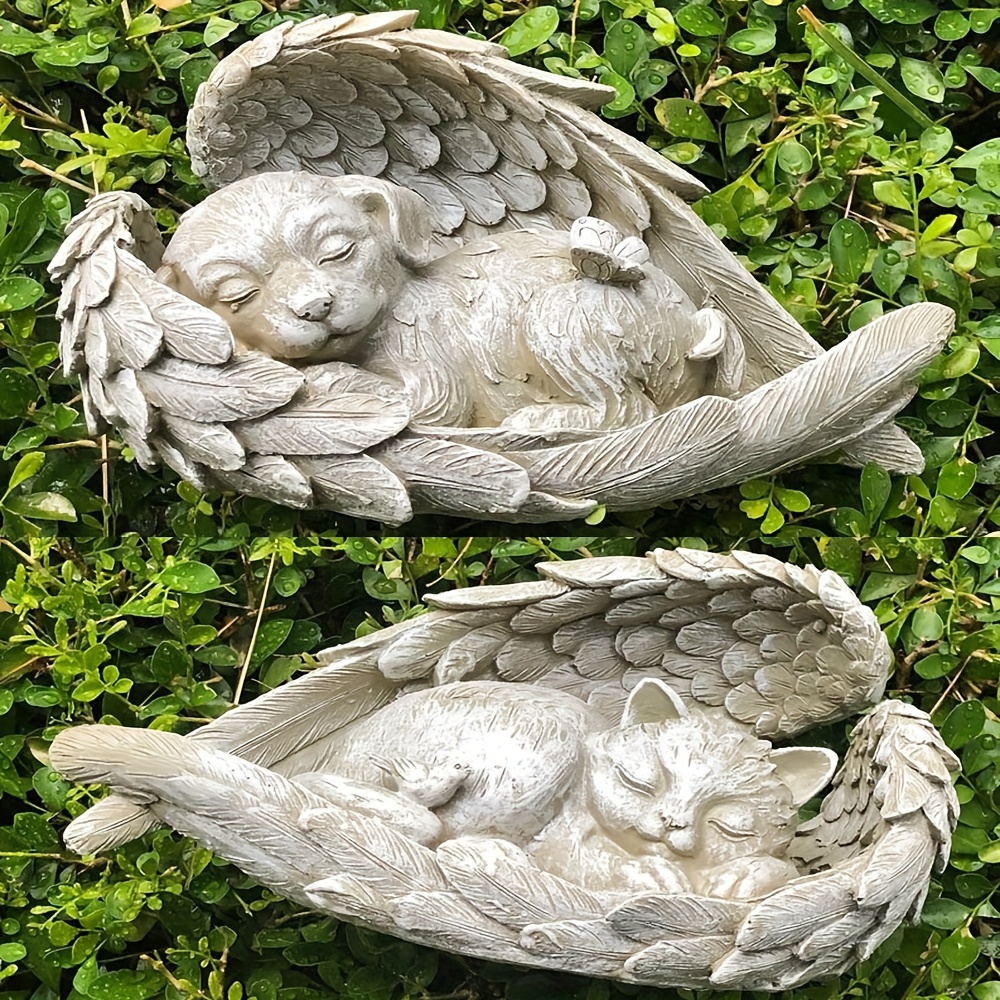 cat garden decor sold on Temu United States