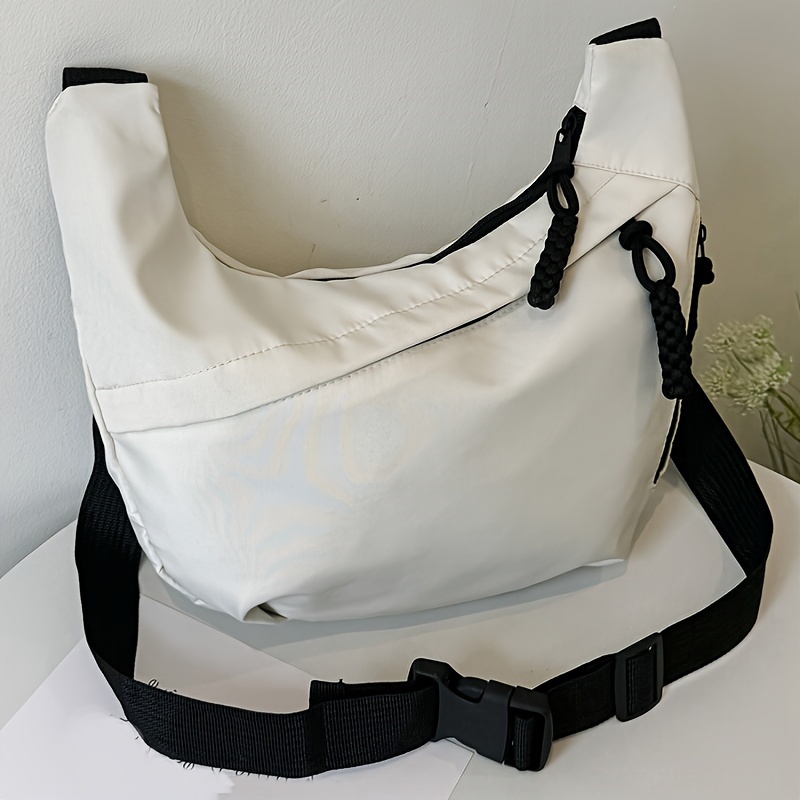 

Women's Fashion Mini Crossbody Phone Bag, Casual Nylon Shoulder Shell Bag, Lightweight Adjustable Strap Zippered Closure