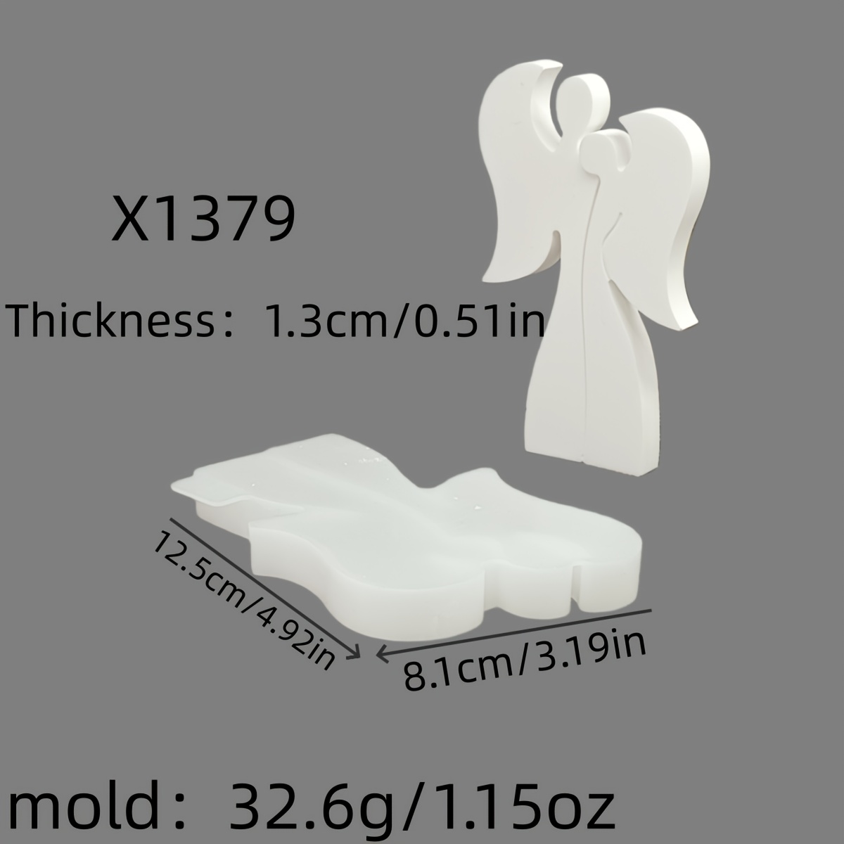 Silicone Resin Mold For Couple , Candle Silicone Mold, Plaster Ornament Silicone Mold, Silicone Mold For Home Decoration, Epoxy Resin Mold Measuring 32.6 X 1379