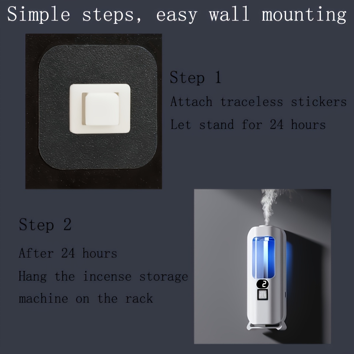 1 set usb rechargeable automatic air freshener aroma diffuser with led lights long lasting fragrance dispenser for home office and bathroom portable electric machine essential oils not included aroma diffuser for the details 3