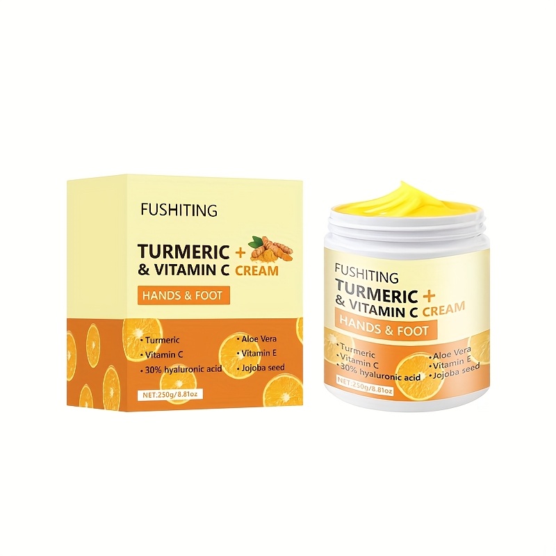 Kurkuma Hand- & Fußcreme - Intensiv-Repair Bei Trockener, Rissiger Haut Mit Vitamin E