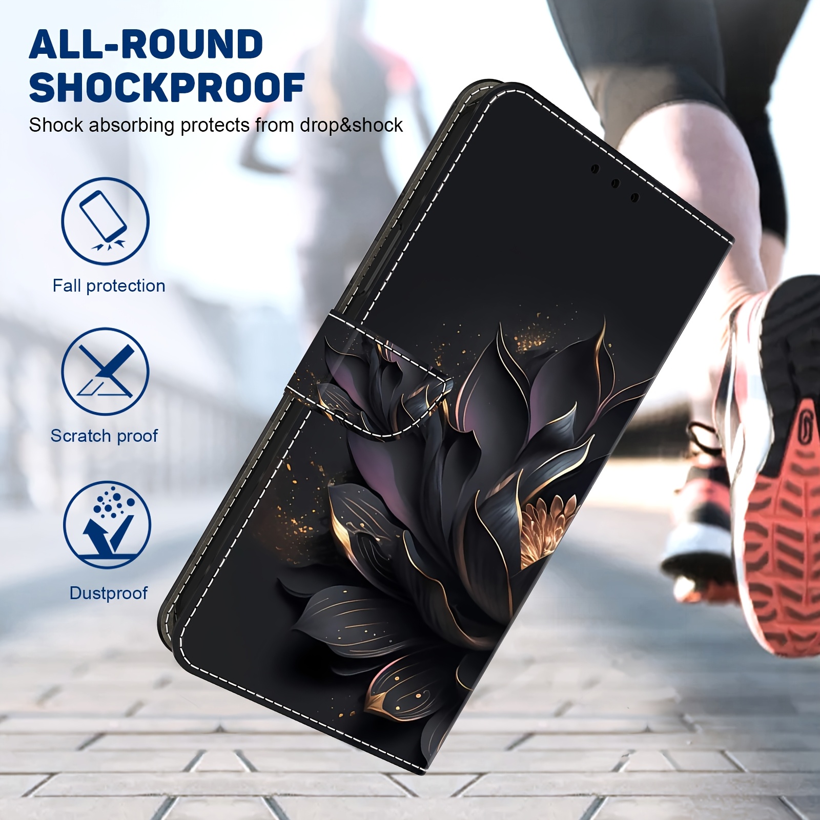 Husă Telefon - pentru Xiaomi Redmi Note 14/14 Pro/14 Pro+/13/13 Pro/13 Pro+/12/12 Pro/12 Pro+/11/11 Pro/10/10 Pro/9/9 Pro/8/8 Pro/8T Redmi 15 9 9C 10 10C 12C13C 14C A5, Model Floral Vintage Fluture, Tip Portofel, Piele Sintetică PU, cu Fermoar