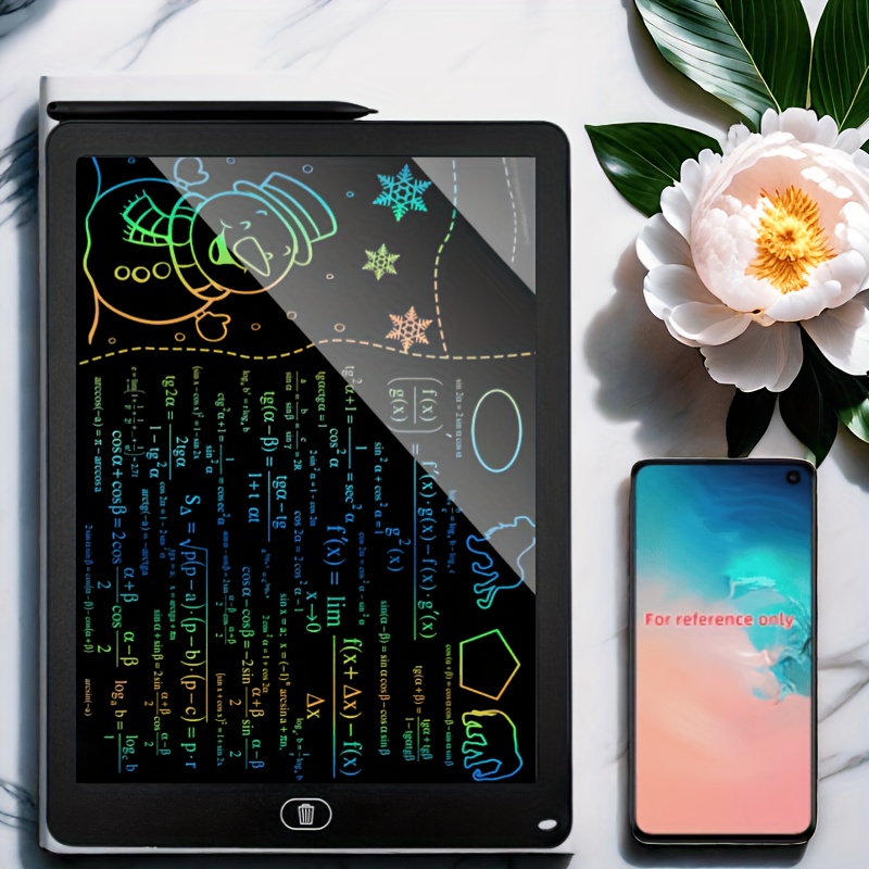 La tableta de escritura LCD está disponible en tamaños de 6.5, 8.5, 12 y 40.64 cm, atendiendo a diversas necesidades. Permite borrar fácilmente con un clic los garabatos, lo que permite la creatividad en el dibujo, cálculos, notas y borradores. - Imagen 28