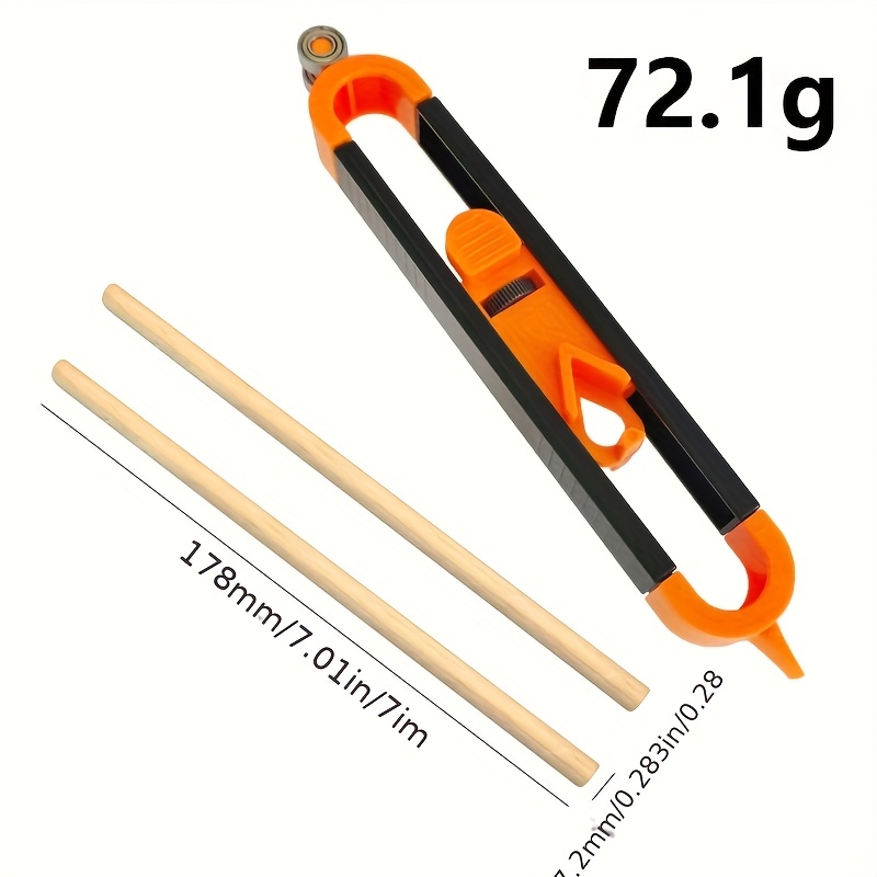 6件套带锁定装置精密木工工具组——可调节不规则曲线轮廓标记尺，采用耐用塑料/金属材质，适用于精密diy项目，内含2把工具及4支铅笔 商品详情 0