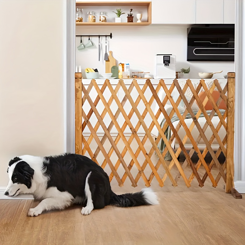 1/2pieces Wood Fence Panel Retractable Privacy Screen | Expandable Farmhouse Garden Trellis, Adjustable Height & Width, Sturdy Wood for Yard/Patio/Balcony, Weatherproof, Easy Assembly, Decorative Privacy Barrier, Plant Support, Pet Gate