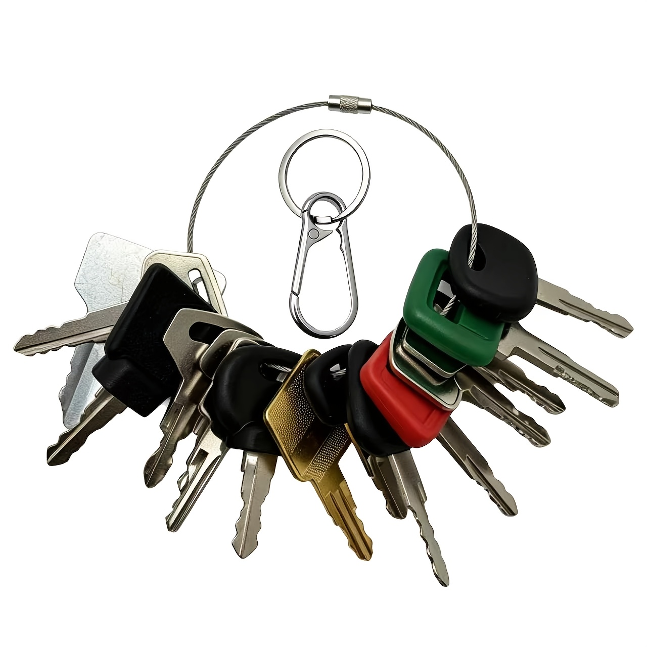 TEMU 15pcs Heavy-duty Construction Machinery Set, Compatible With Multiple Models Of Construction Machinery Ignition Keys. Suitable For Excavators,